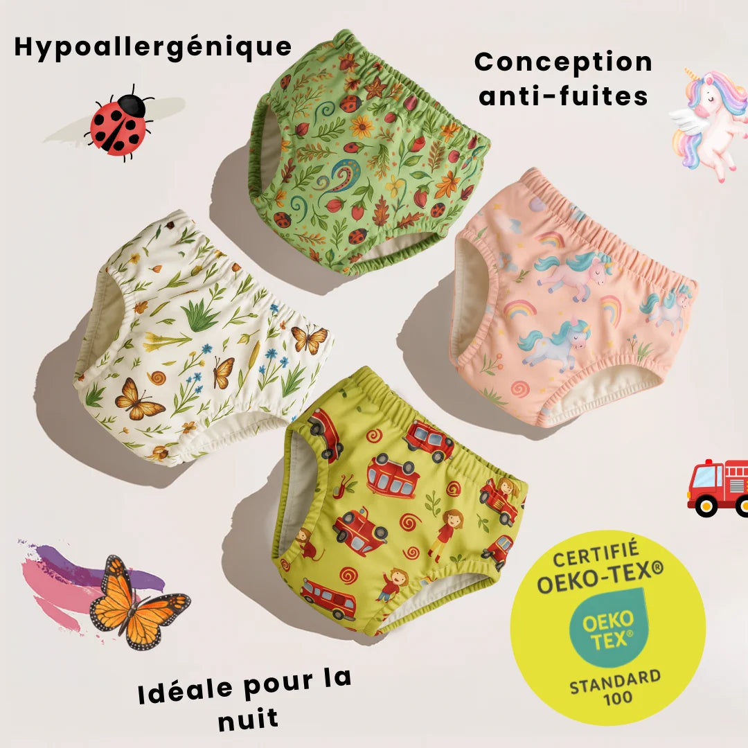 Les culottes d'apprentissage Oeko-Tex®